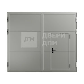 Противопожарные ворота с калиткой для торгового центра ВПМ-85